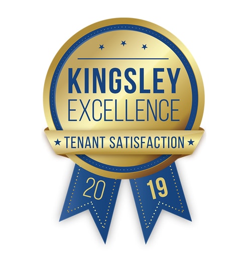 Kingsly Excellence award for tenant satisfacton